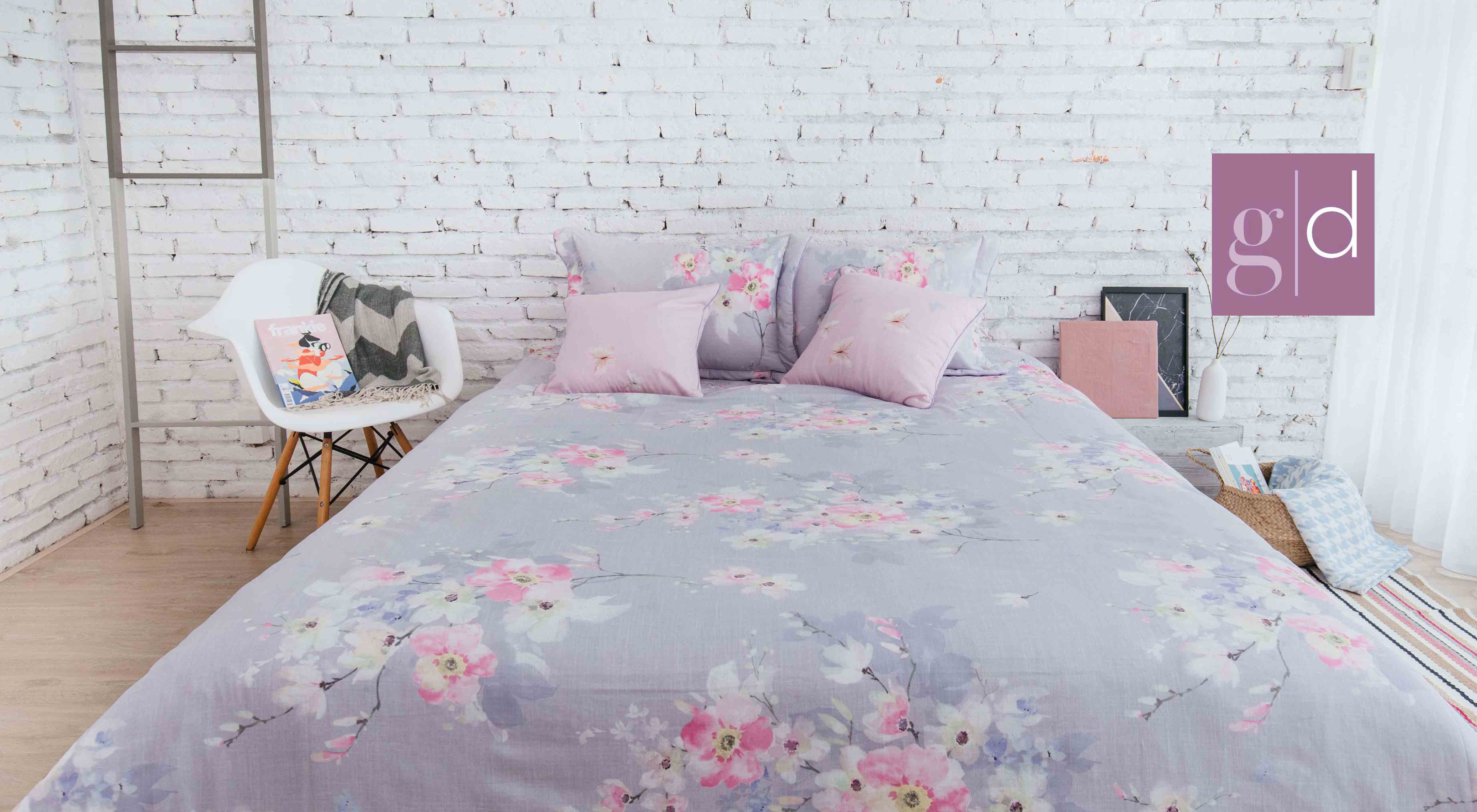 Bộ ga chăn phủ trần 4 mùa Linen 02