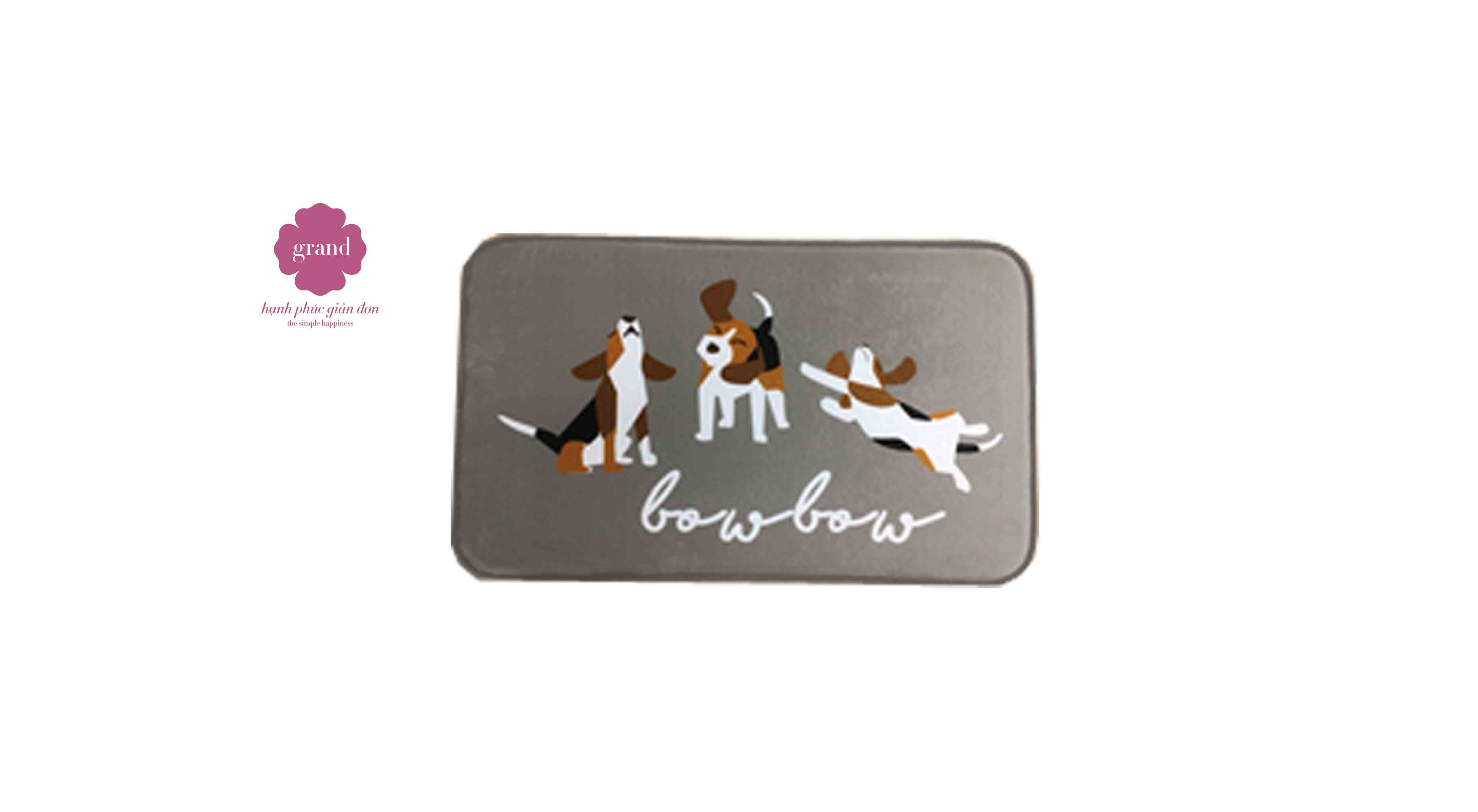 Thảm DTP In 40 x 60 cm Grey dog