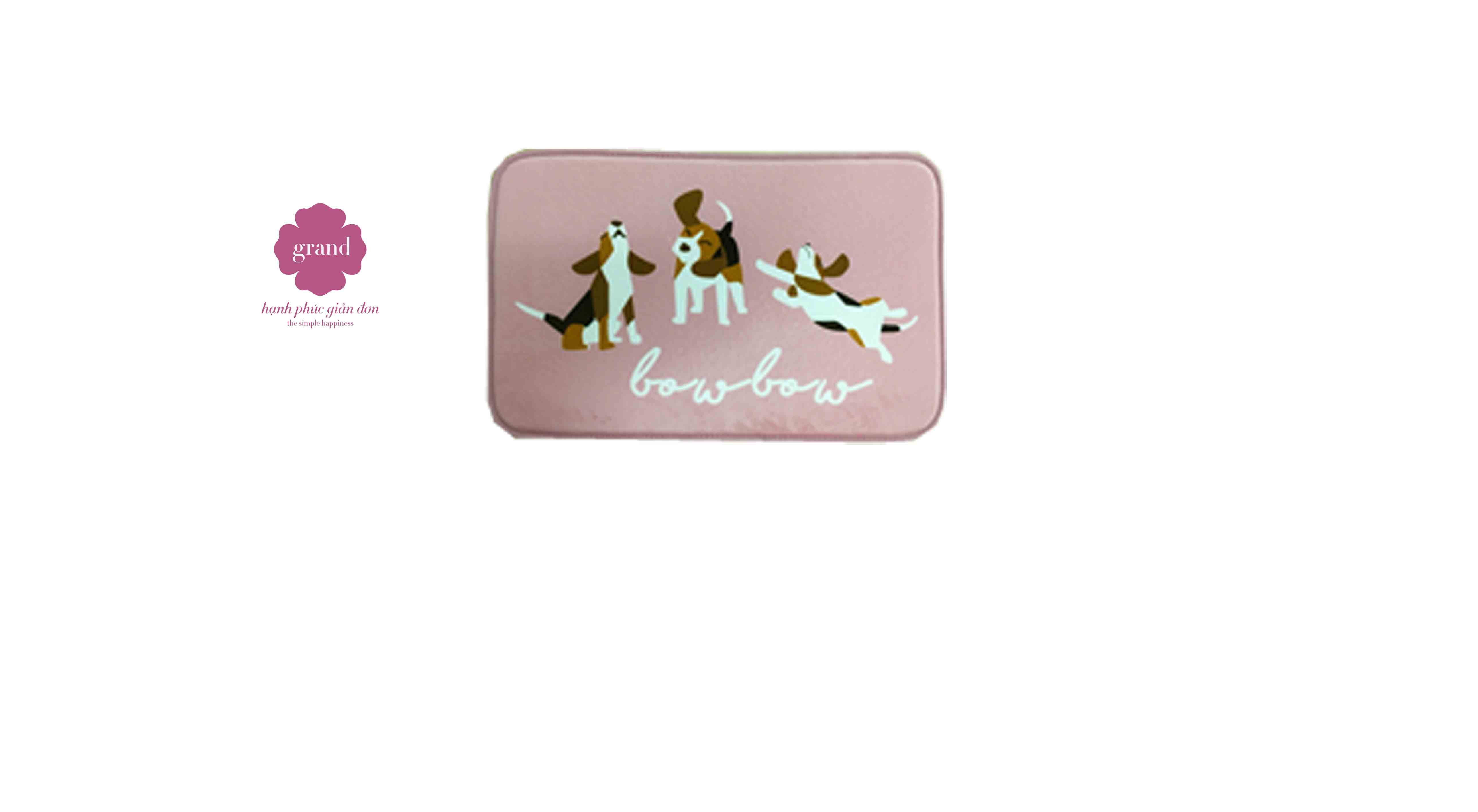 Thảm DTP In 40 x 60 Pink dog