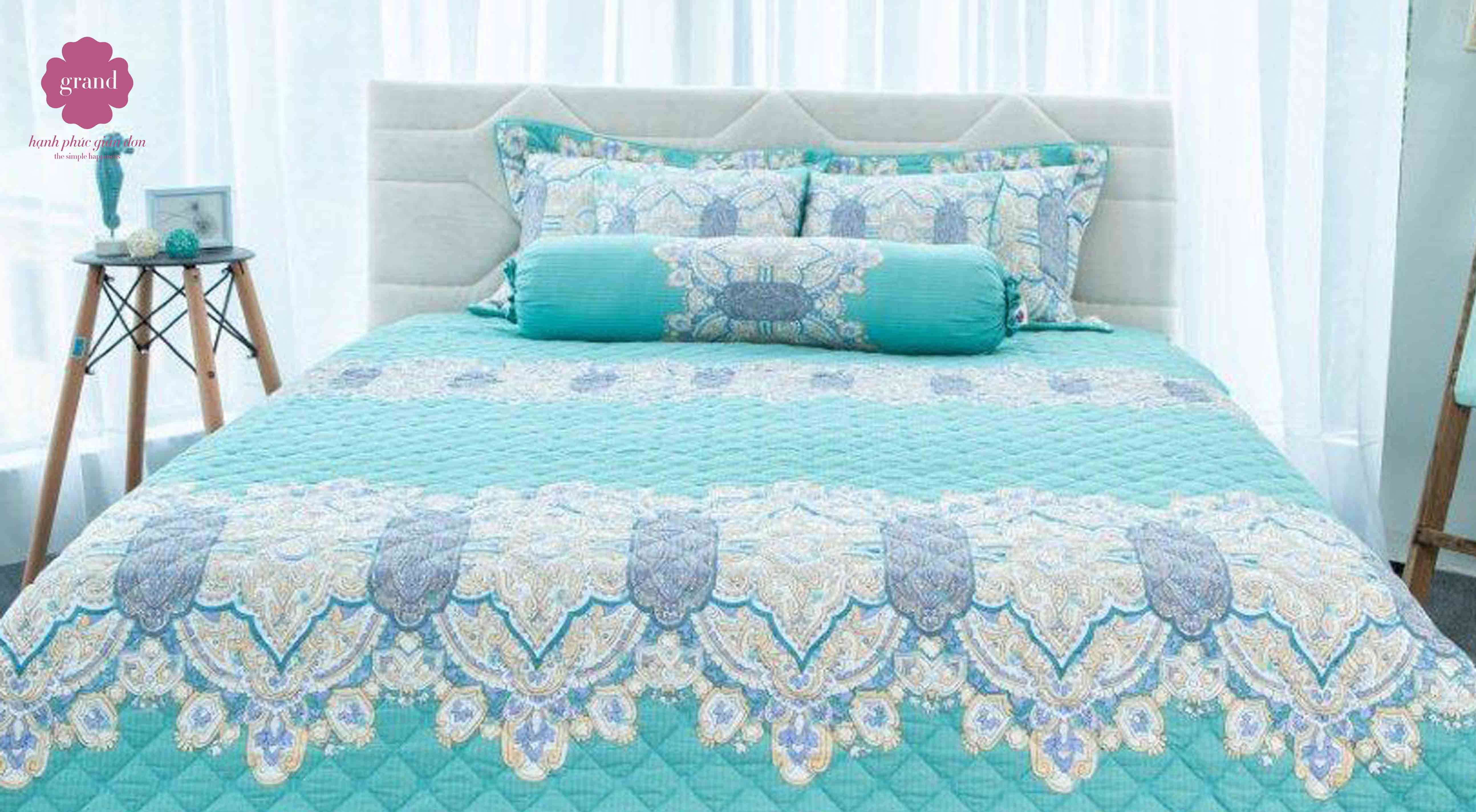 Bộ Ga chăn phủ chần 4 mùa HQS 160