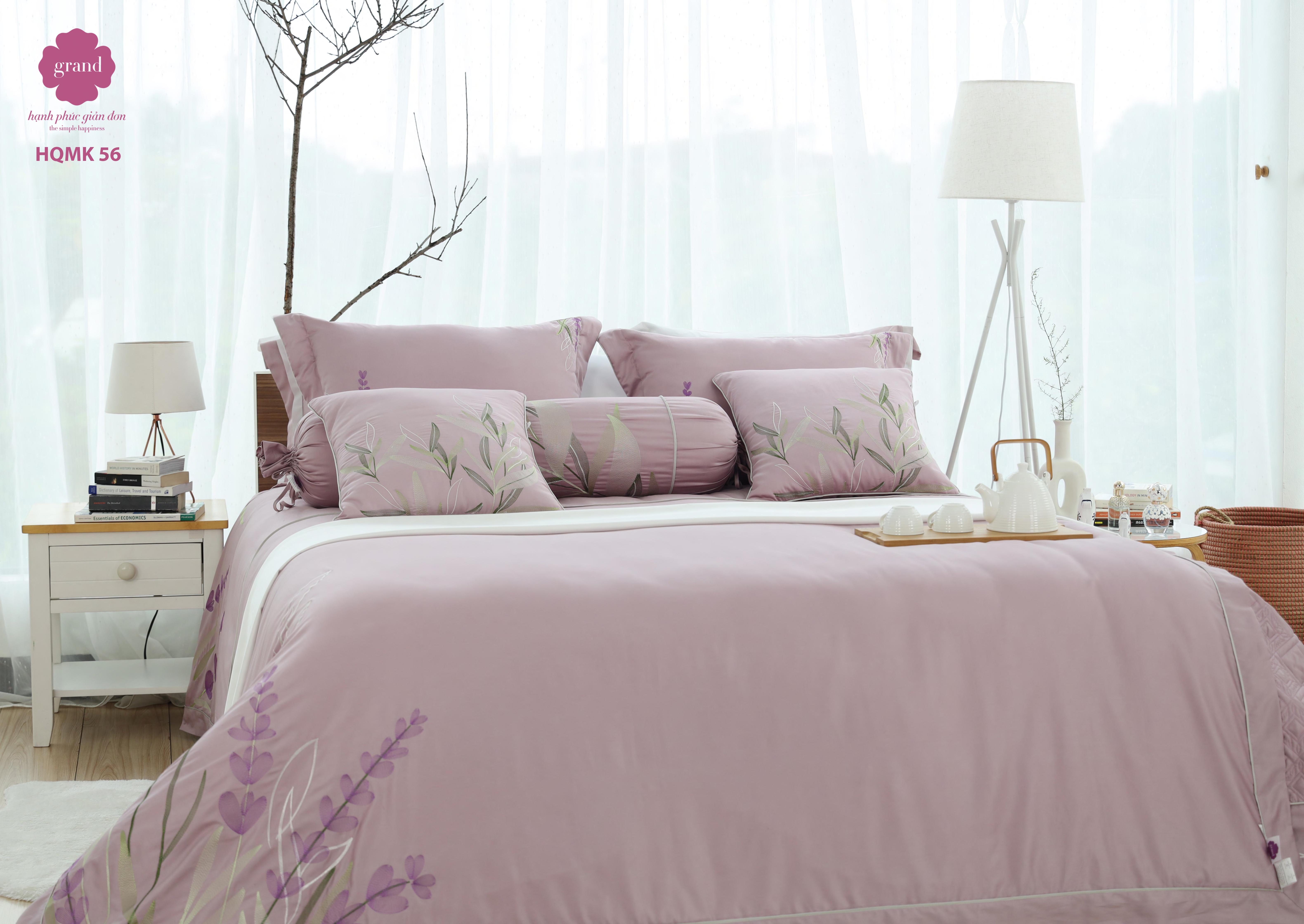 Bộ ga chăn phủ trần 4 mùa HQMK 56