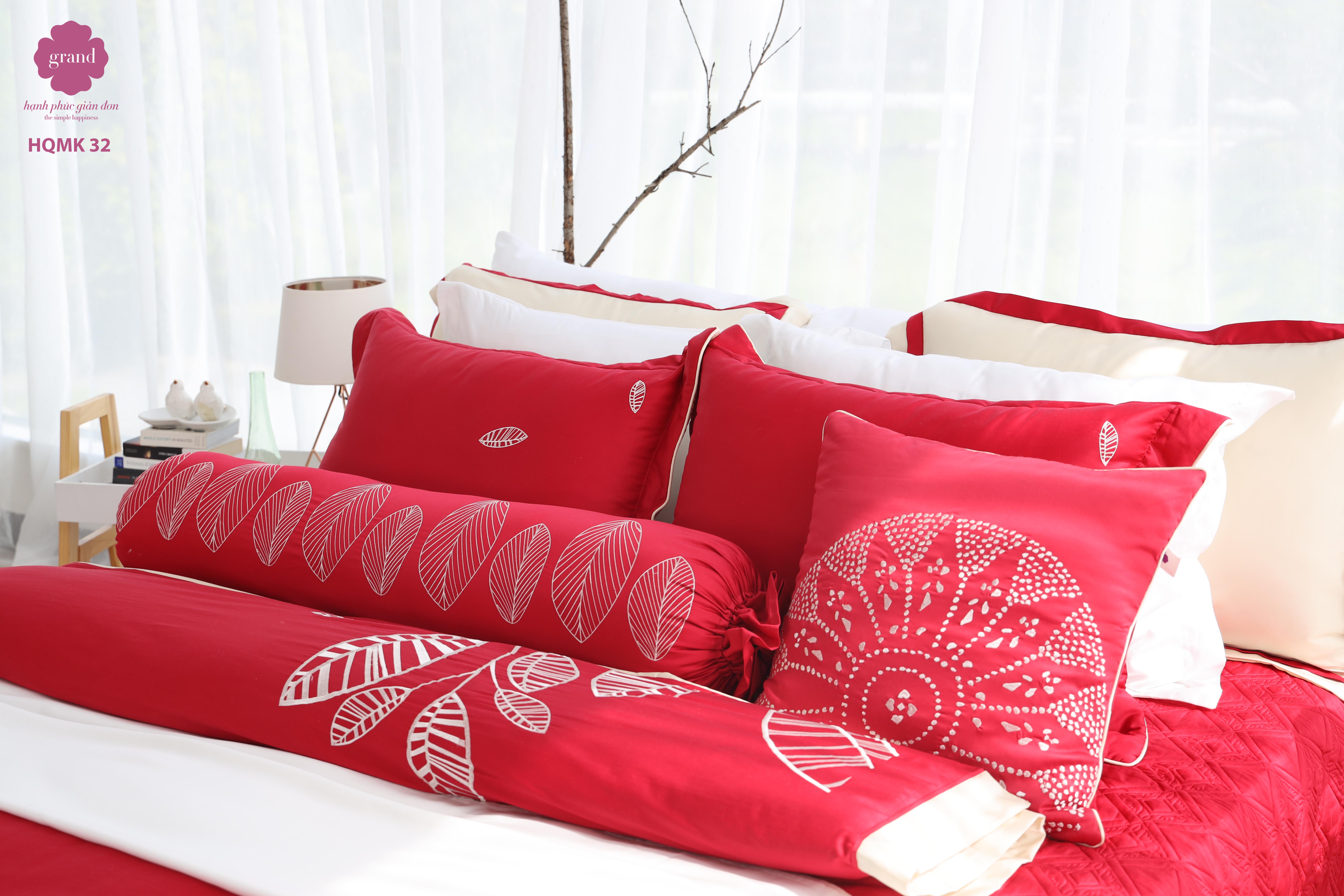 Bộ ga chăn phủ trần 4 mùa HQMK 32