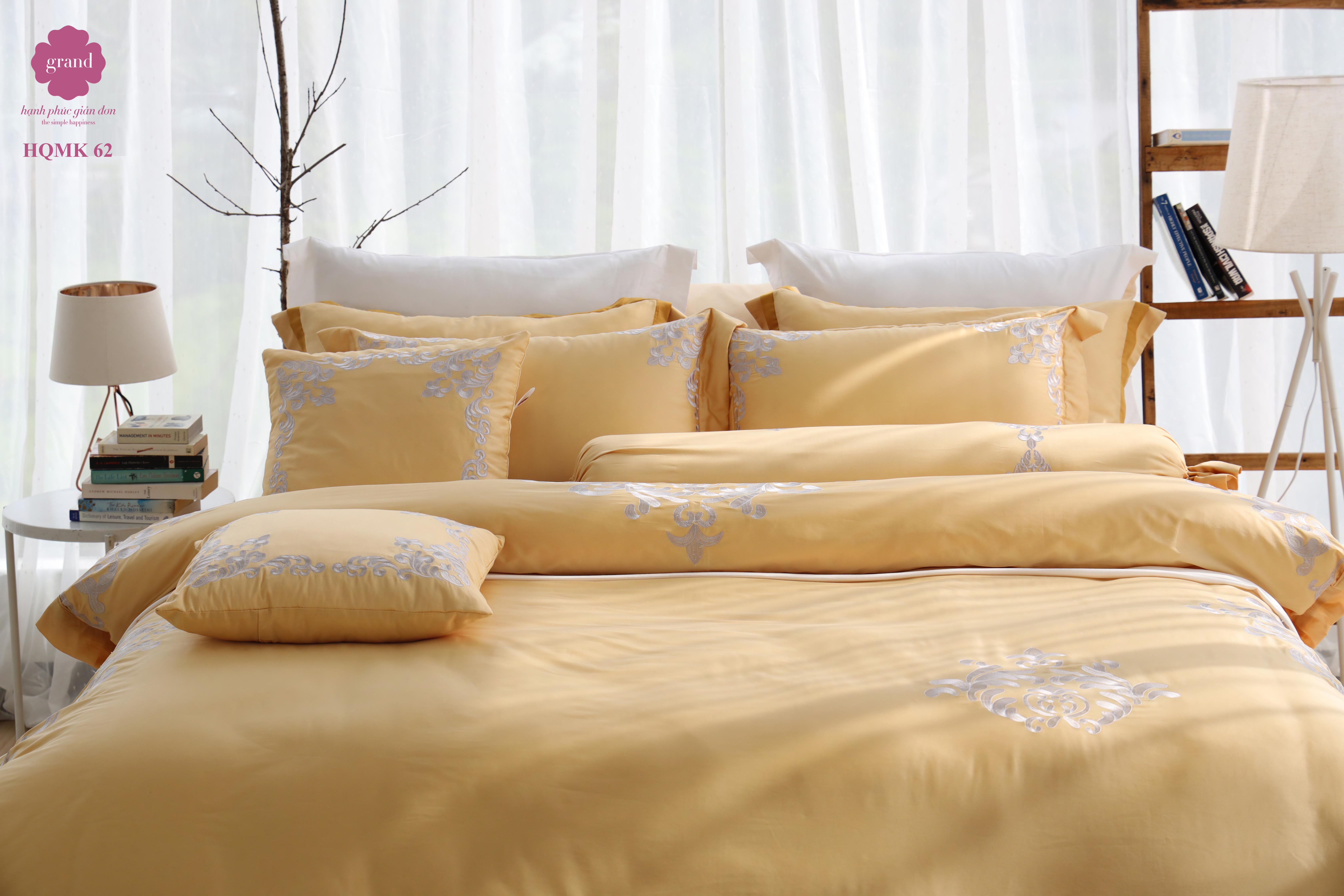 Bộ ga chăn phủ trần 4 mùa HQMK 62