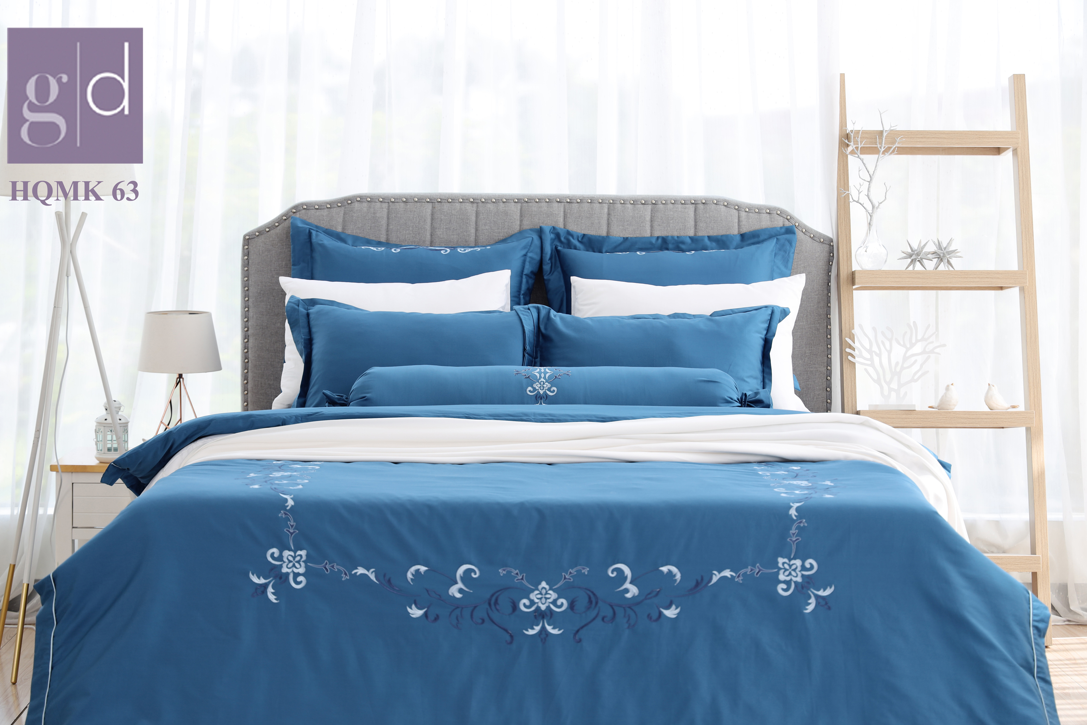 Bộ ga chăn phủ trần 4 mùa HQMK 63
